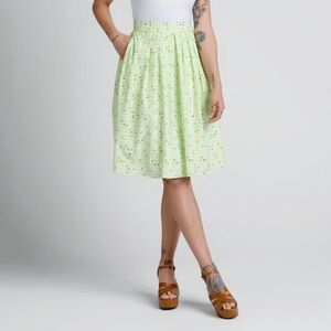 ModCloth Imagine the Possibilities A-Line Floral Cottagecore 70s Skirt Size 16